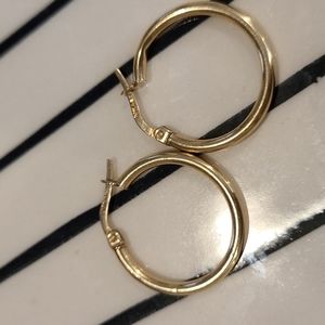 10K Yellow Gold Hoop Earrings
